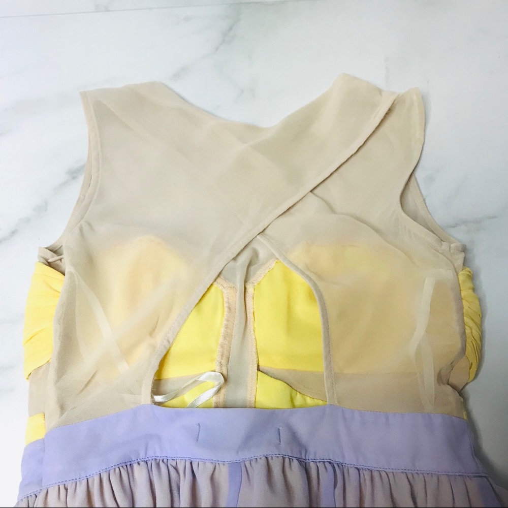 Bonded High Low Cross Open Back Dress - Picture 3 of 8